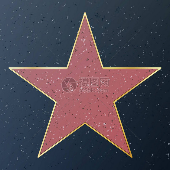 好莱坞名人散步矢量星说明著名图片