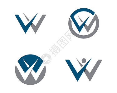 w字母log图片