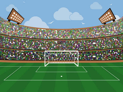 鸟巢体育场插画