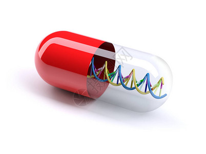 内含DNA分子结构的医学胶图片