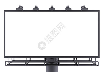 大广告牌空孤立图片