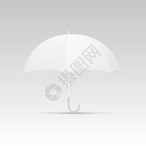 白伞空白模板向量图片