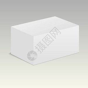 白色产品纸板包装盒插图矢量背景图片