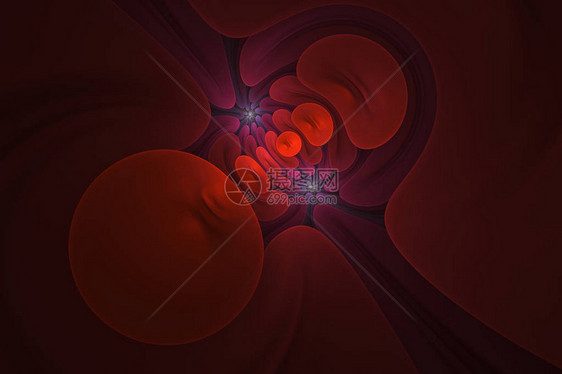 红血分子分形图片