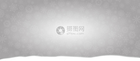 银雪花落在雪地上图片