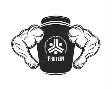 运动营养蛋白质罐健康蛋白质哑铃能量饮料健美食品补充剂图片