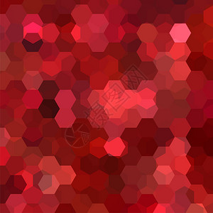 带红色六边形的矢量背景可用于封面设计书籍设计网站图片