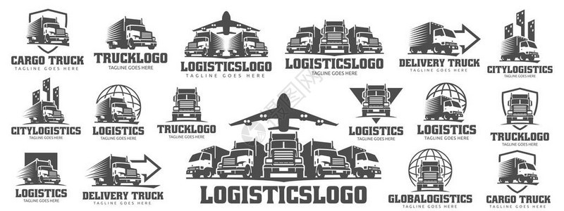 Logo卡车货物标志运货卡车后图片