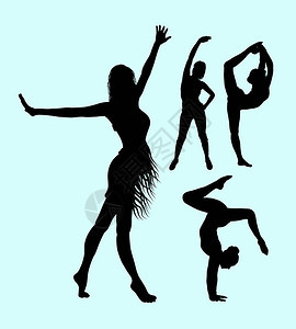 瑜伽运动有魅力的女人剪影可用于符号徽标网络图标吉祥物标志贴纸或任何图片