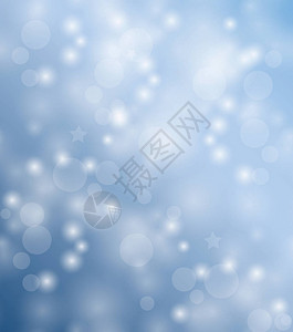 圣诞节的浅蓝色背景有温柔的雪花图片