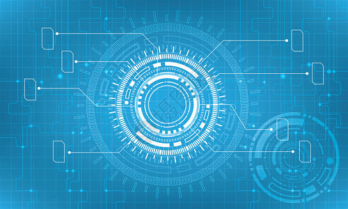 抽象未来数字科学技术概念图片