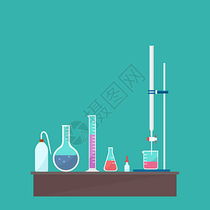 化学滴定设备的矢量设计图片
