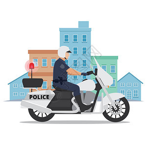 骑摩托车的警察背景图片