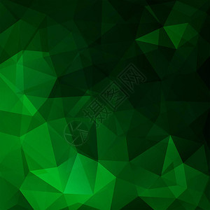 绿色调中的几何模式多边形三角形矢量背图片