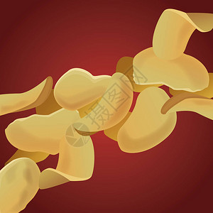 土豆薯片零食图标矢量图片