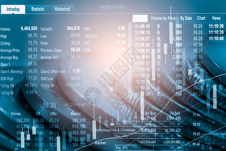 LED上股市财务指标分析指数图抽象的股市数据交易概念股市金融数据交易图背景全球金图片