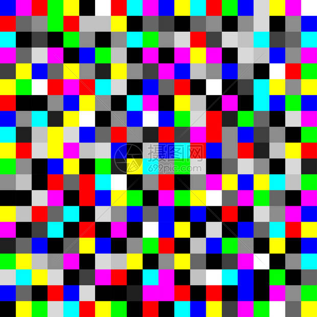 无缝几何颜色像素噪声模式矢量图图片