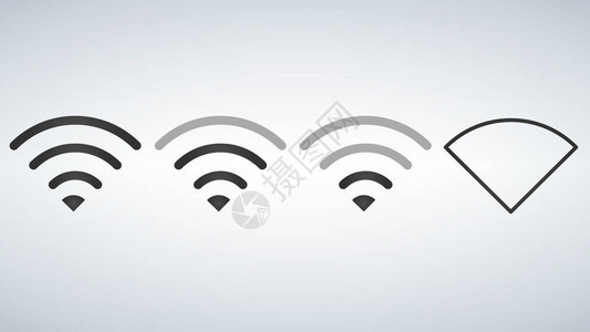WiFi图标级别信号强度指标模板图片