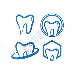 清洁牙齿标志设计模板图片