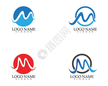 M字母波Logo图片