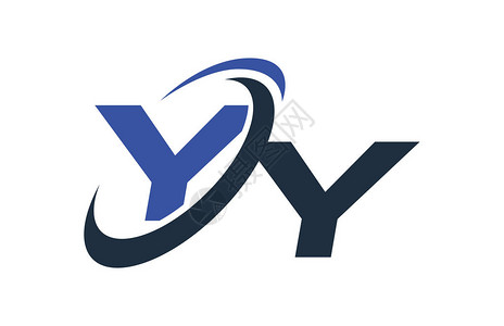 yy字母logoblueswoush图片素材