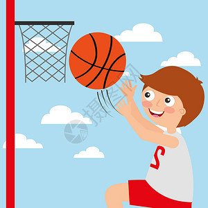 男孩打篮球运动活儿童图片