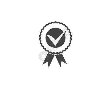 批准或认证的奖牌图标插图设计图片