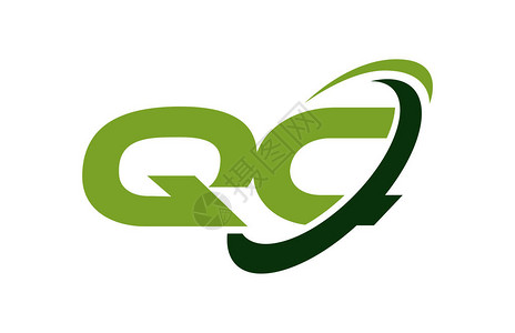 qclogoswoushellipse绿色图片素材