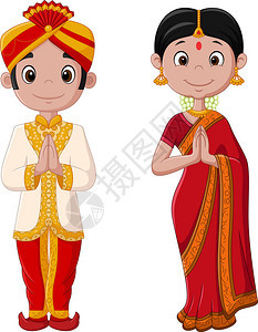 穿着传统服装的印度卡图片