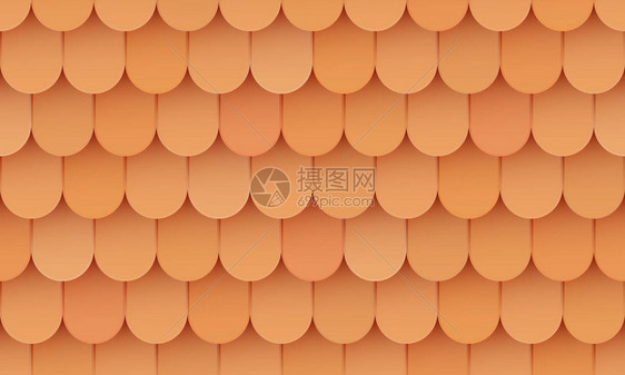吊线屋顶陶瓷橙色背景无缝模式粘土瓷图片