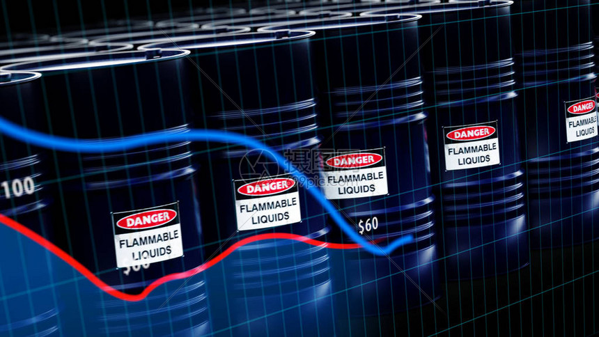 原油桶的3d插图图片素材-正版创意图片402350545-摄图网