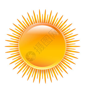 太阳符号矢量图标图片