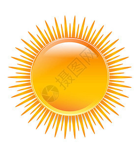 太阳符号矢量图标背景图片
