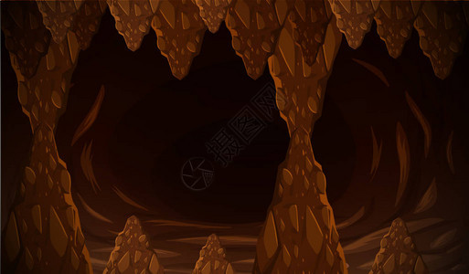 黑暗洞穴形成场景图图片