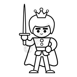 王子,儿童图画书王子插画