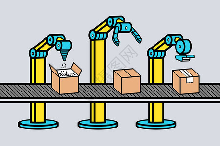 工业机器人手臂自动化生产线机图片