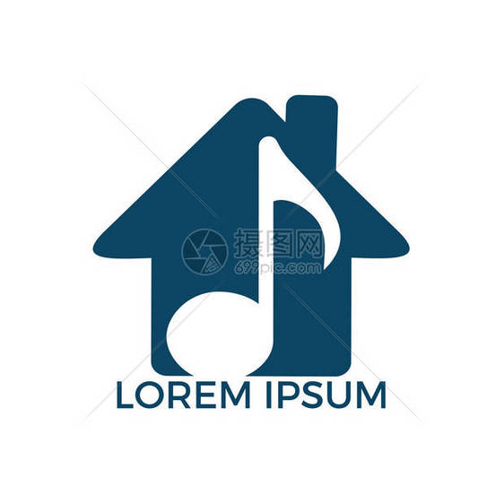 音乐之家Logo设计音乐和图片