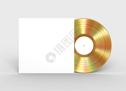 Gold乙烯唱片和白皮书图片