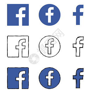 字母f图标社交媒体图标集脸书图标Facebook图片