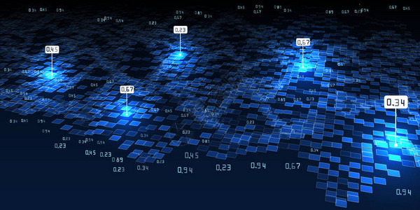 摘要3D信息地理背景大数据网络或商业分析设计的未来概念矢量图片