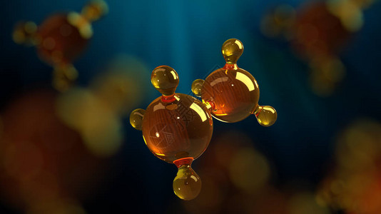 3d玻璃分子模型石油分子结构模型马达油或天然气概图片