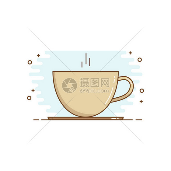 线条咖啡设计风格图片