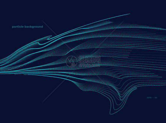 粒子虚线矢量背景图片