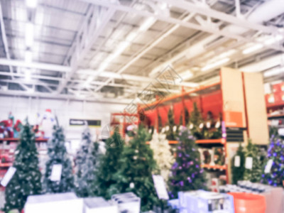 美国得克萨斯州五金商店人工圣诞树多彩灯光的抽象选择范围很模糊经典装饰优美的Xma色改变花环图片
