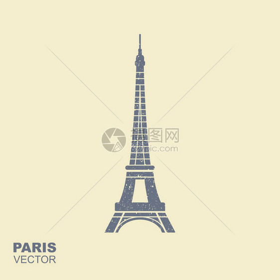 Eiffel塔台带有打击效图片
