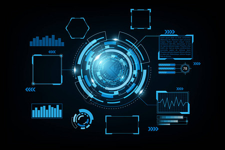 未来的主题概念背景Data仪表板Graph小组数字概念Victora图片