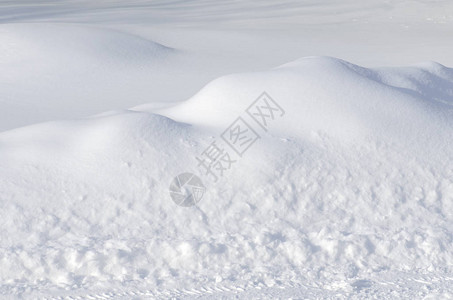 新鲜的雪盖特写圣诞抽象背图片