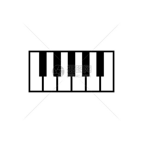 钢琴标识图形设计图片