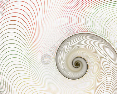 抽象的分形螺旋图片