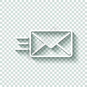 发送邮件图标sms线条白色图标图片